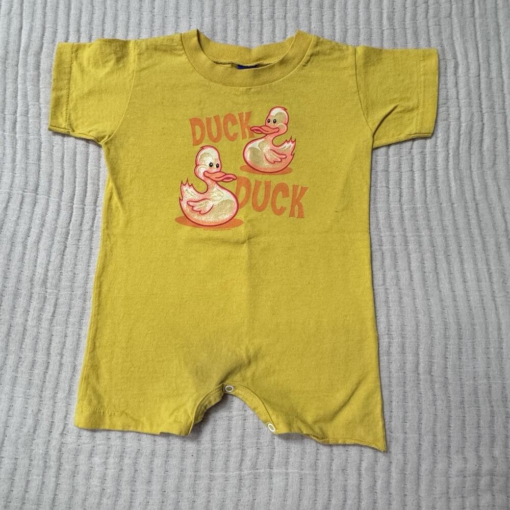 Joe Blow Kids 12 Month Yellow Duck Romper
